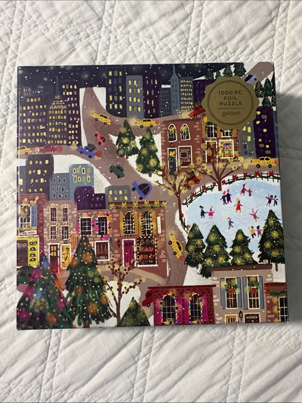 Galison Sparkling City 1000 piece foil puzzle